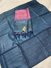 TUSSRE SILK EMBROIDERY SUIT SILK ZON